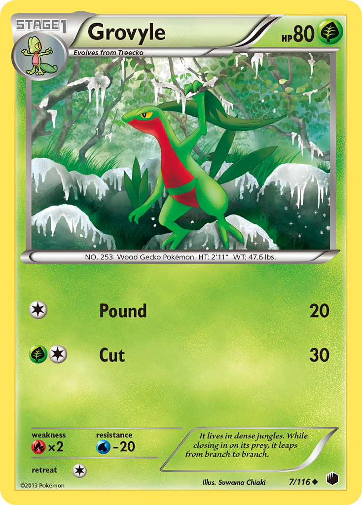 Grovyle (7/116) [Black & White: Plasma Freeze] | Clutch Gaming