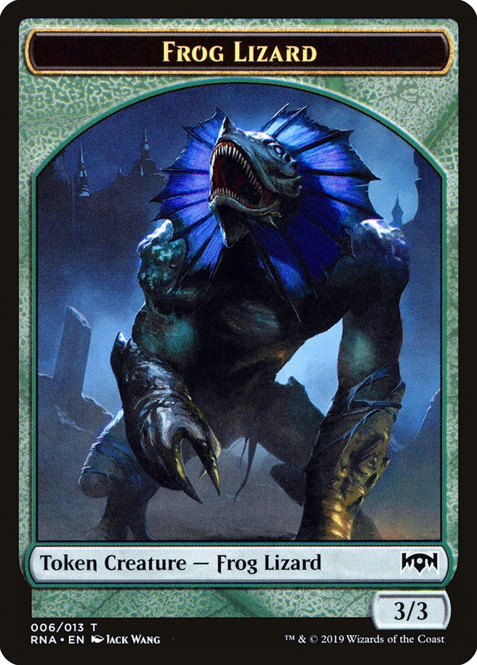 Ooze // Frog Lizard Double-Sided Token [Ravnica Allegiance Guild Kit Tokens] | Clutch Gaming