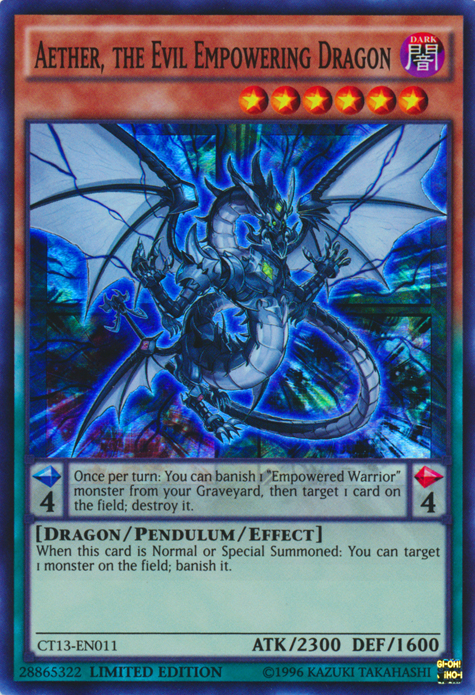 Aether, the Evil Empowering Dragon [CT13-EN011] Super Rare | Clutch Gaming