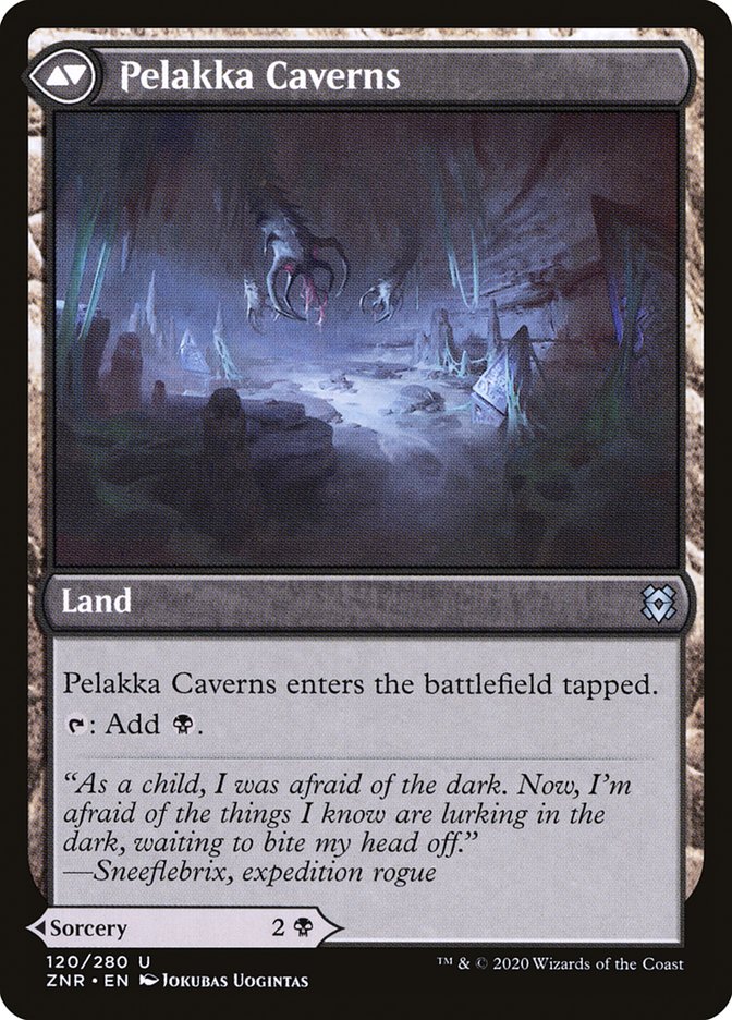 Pelakka Predation // Pelakka Caverns [Zendikar Rising] | Clutch Gaming