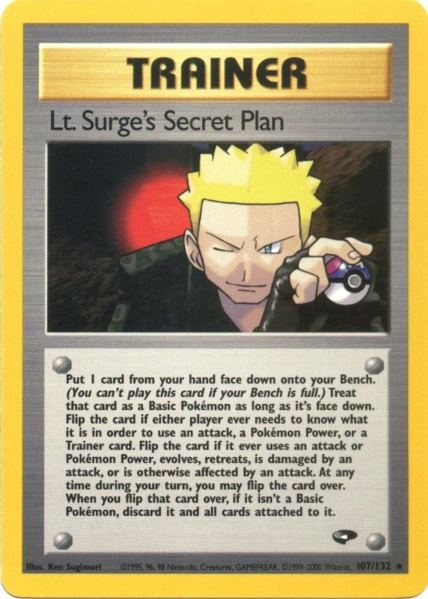 Lt. Surge's Secret Plan (107/132) [Gym Challenge Unlimited] | Clutch Gaming