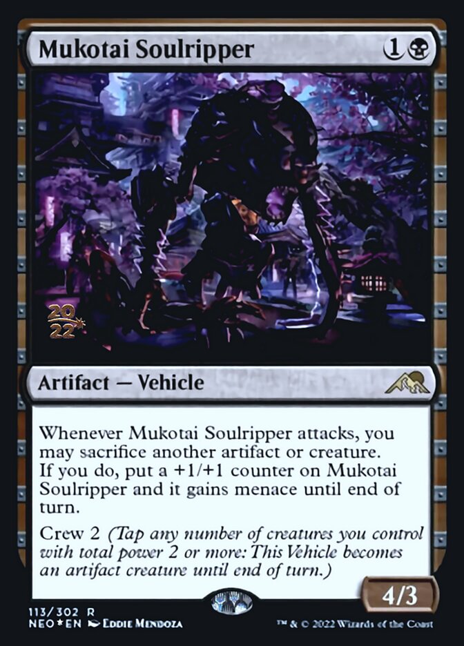 Mukotai Soulripper [Kamigawa: Neon Dynasty Prerelease Promos] | Clutch Gaming