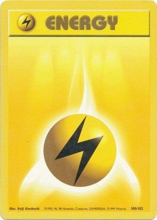 Lightning Energy (100/102) [Base Set Unlimited] | Clutch Gaming