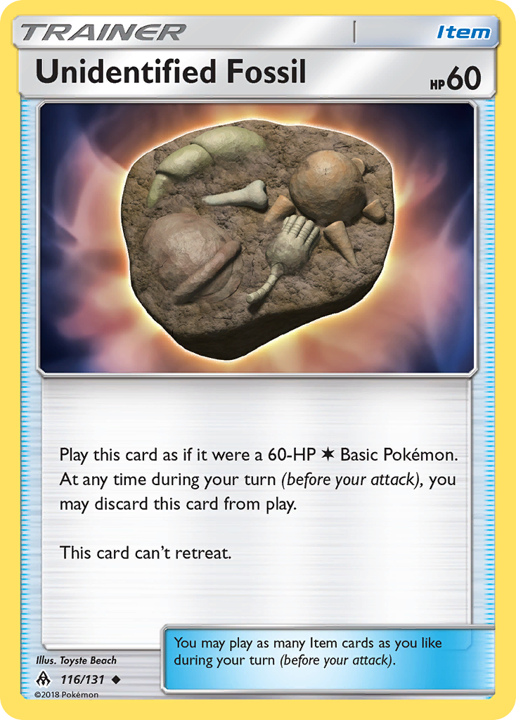 Unidentified Fossil (116/131) [Sun & Moon: Forbidden Light] | Clutch Gaming