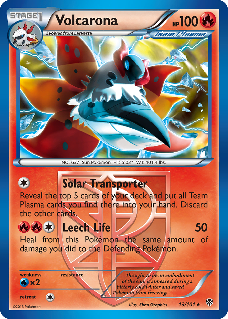 Volcarona (13/101) [Black & White: Plasma Blast] | Clutch Gaming