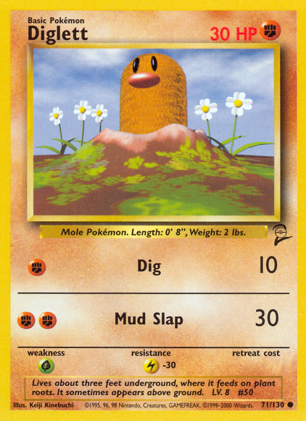 Diglett (71/130) [Base Set 2] | Clutch Gaming