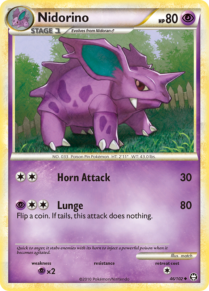 Nidorino (46/102) [HeartGold & SoulSilver: Triumphant] | Clutch Gaming