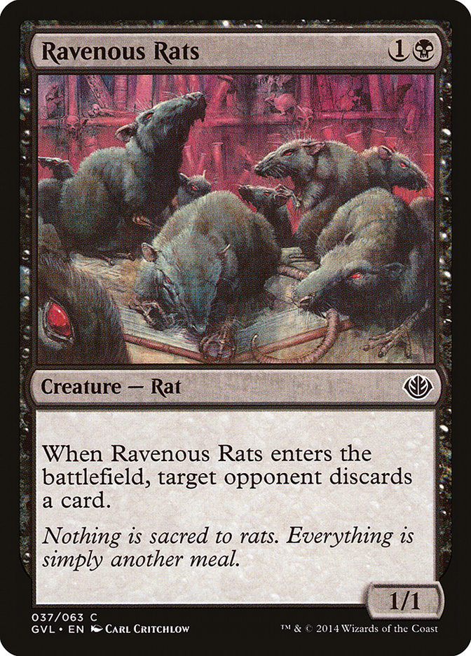 Ravenous Rats (Garruk vs. Liliana) [Duel Decks Anthology] | Clutch Gaming