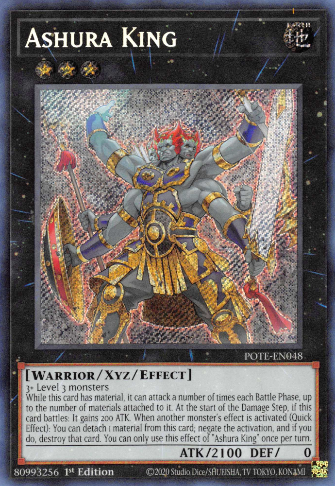 Ashura King [POTE-EN048] Secret Rare | Clutch Gaming