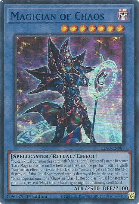 Magician of Chaos (Blue) [LDS3-EN089] Ultra Rare | Clutch Gaming