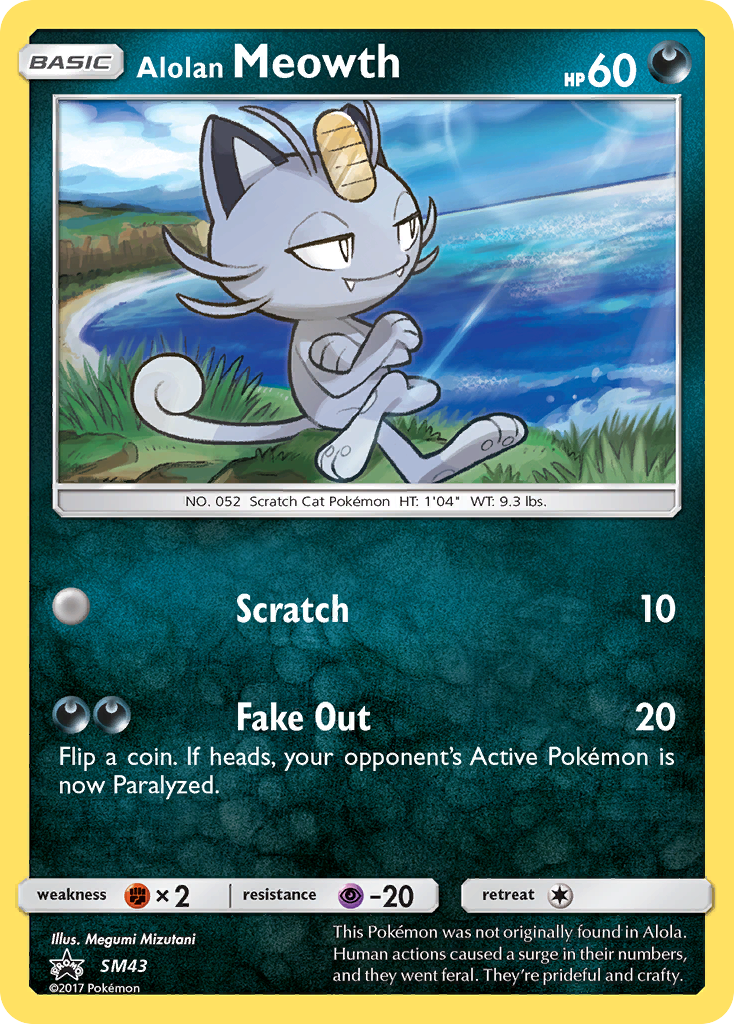 Alolan Meowth (SM43) [Sun & Moon: Black Star Promos] | Clutch Gaming