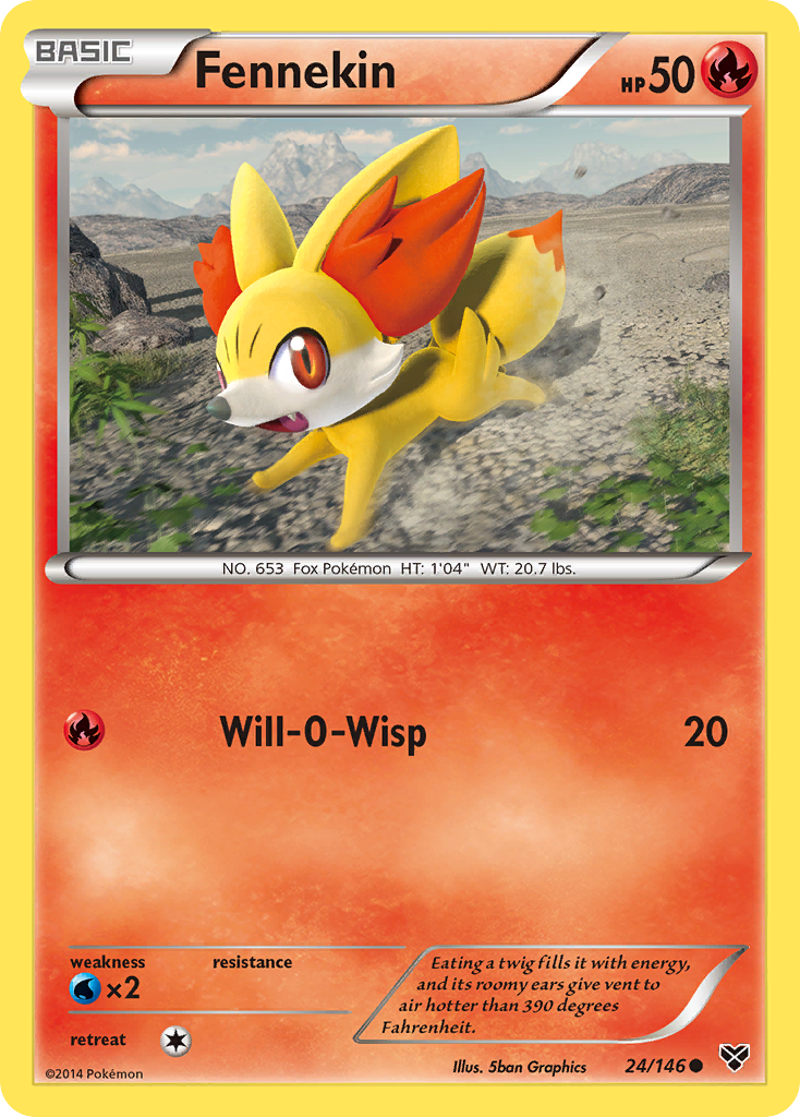 Fennekin (24/146) [XY: Base Set] | Clutch Gaming