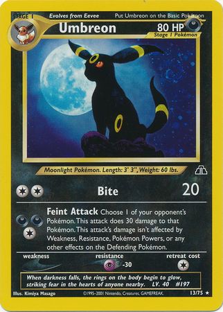 Umbreon (13/75) [Neo Discovery Unlimited] | Clutch Gaming