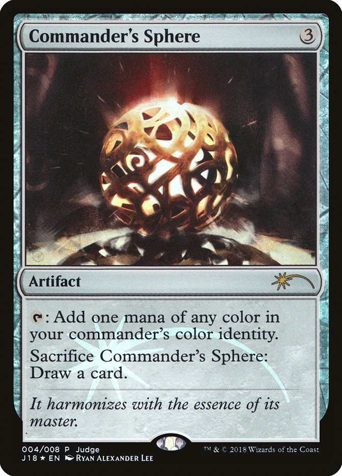 Commander's Sphere [Judge Gift Cards 2018] | Clutch Gaming