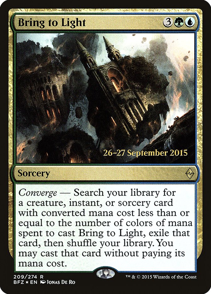 Bring to Light [Battle for Zendikar Prerelease Promos] | Clutch Gaming