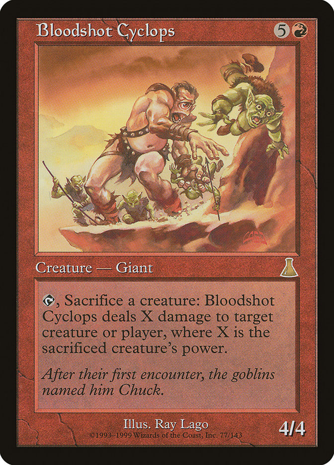 Bloodshot Cyclops [Urza's Destiny] | Clutch Gaming