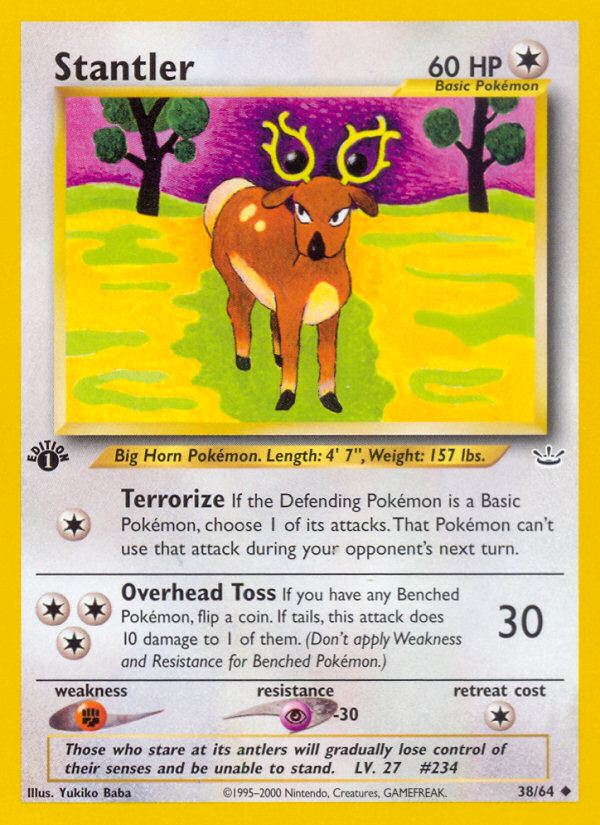 Stantler (38/64) [Neo Revelation 1st Edition] | Clutch Gaming