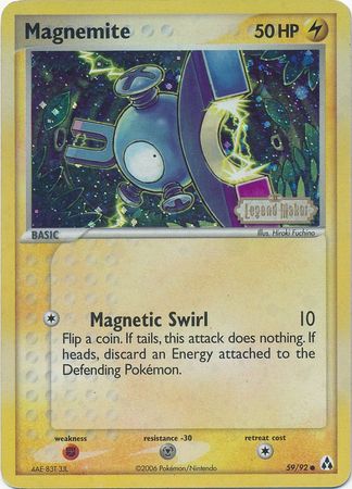 Magnemite (59/92) (Stamped) [EX: Legend Maker] | Clutch Gaming