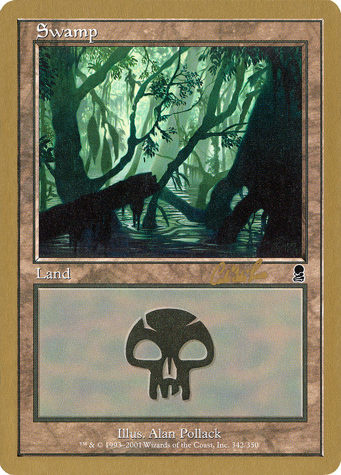 Swamp (cr342) (Carlos Romao) [World Championship Decks 2002] | Clutch Gaming