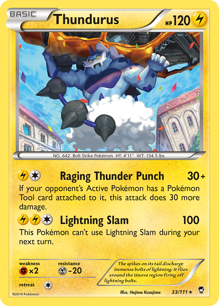 Thundurus (33/111) [XY: Furious Fists] | Clutch Gaming