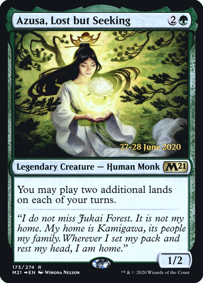 Azusa, Lost but Seeking [Core Set 2021 Prerelease Promos] | Clutch Gaming