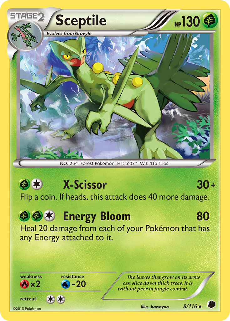 Sceptile (8/116) [Black & White: Plasma Freeze] | Clutch Gaming