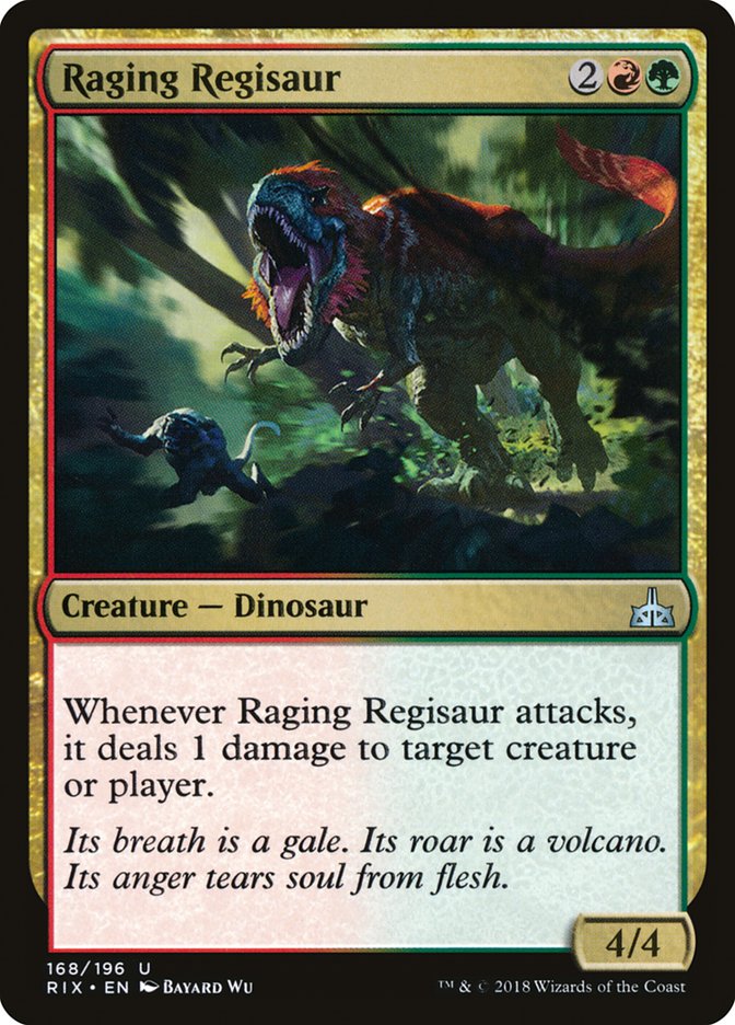 Raging Regisaur [Rivals of Ixalan] | Clutch Gaming