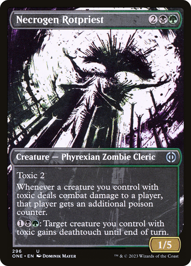 Necrogen Rotpriest (Borderless Ichor) [Phyrexia: All Will Be One] | Clutch Gaming