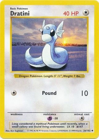 Dratini (26/102) [Base Set Shadowless Unlimited] | Clutch Gaming