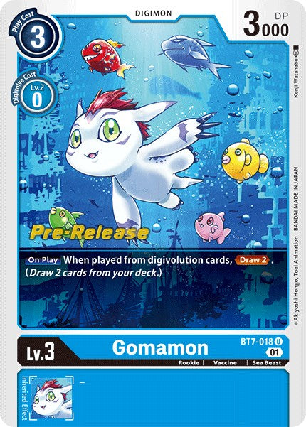 Gomamon [BT7-018] [Next Adventure Pre-Release Cards] | Clutch Gaming