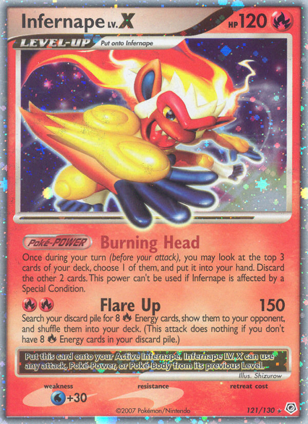 Infernape LV.X (121/130) [Diamond & Pearl: Base Set] | Clutch Gaming