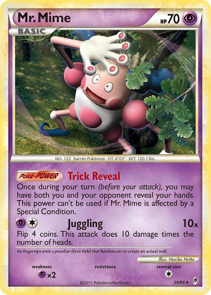 Mr. Mime (29/95) [HeartGold & SoulSilver: Call of Legends] | Clutch Gaming