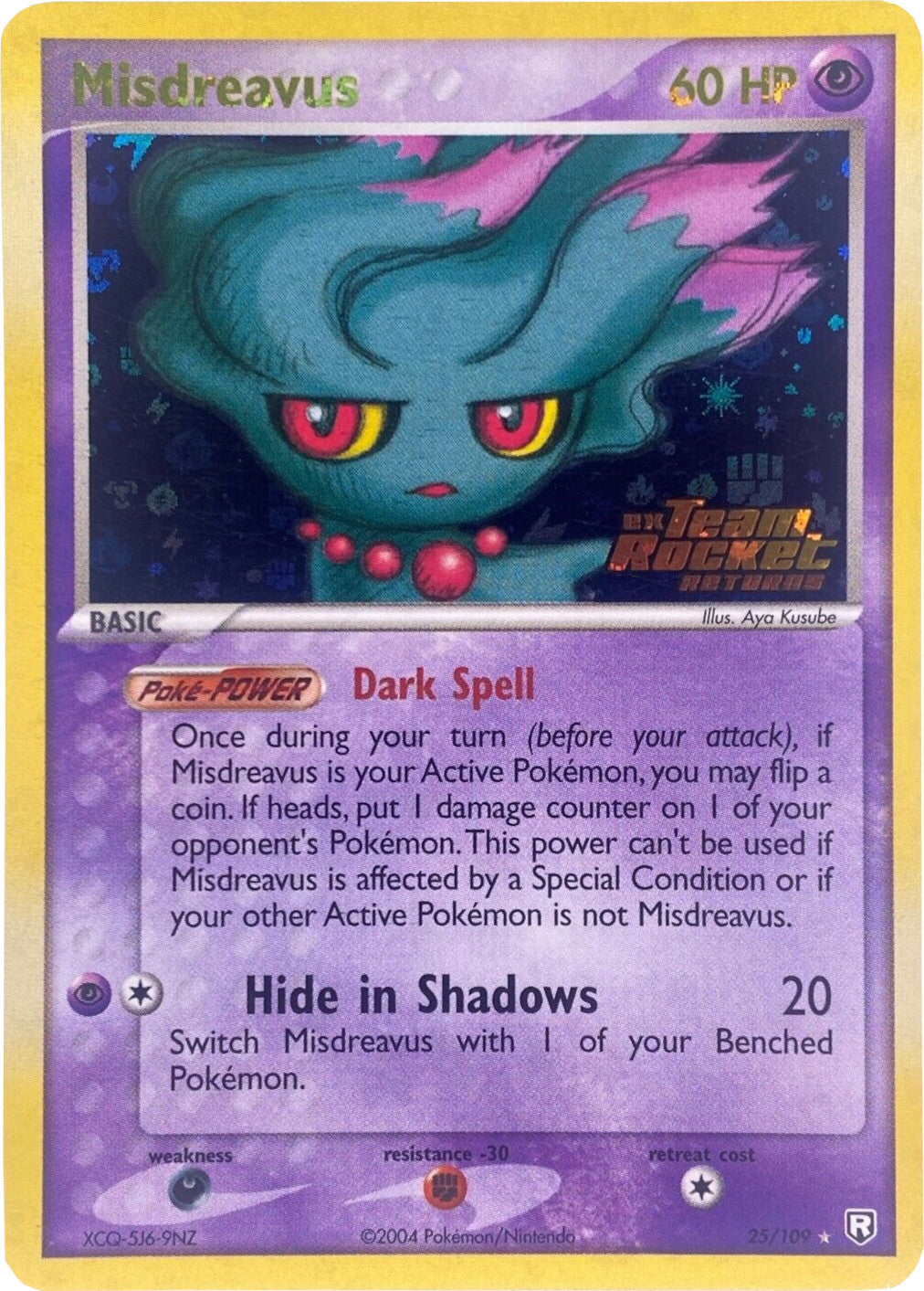 Misdreavus (25/109) (Stamped) [EX: Team Rocket Returns] | Clutch Gaming