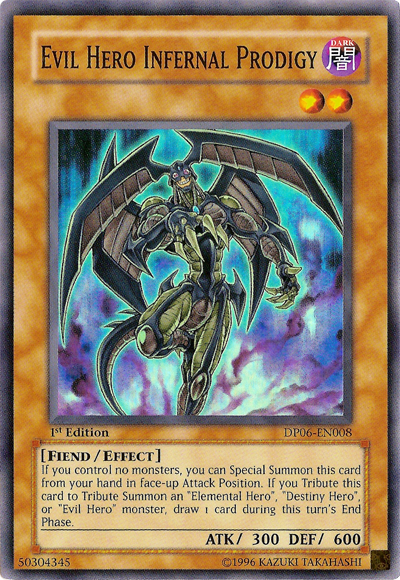 Evil Hero Infernal Prodigy [DP06-EN008] Super Rare | Clutch Gaming