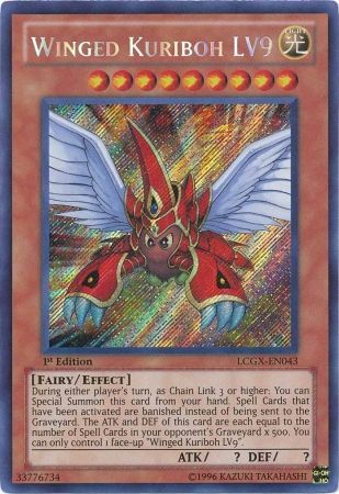 Winged Kuriboh LV9 [LCGX-EN043] Secret Rare | Clutch Gaming