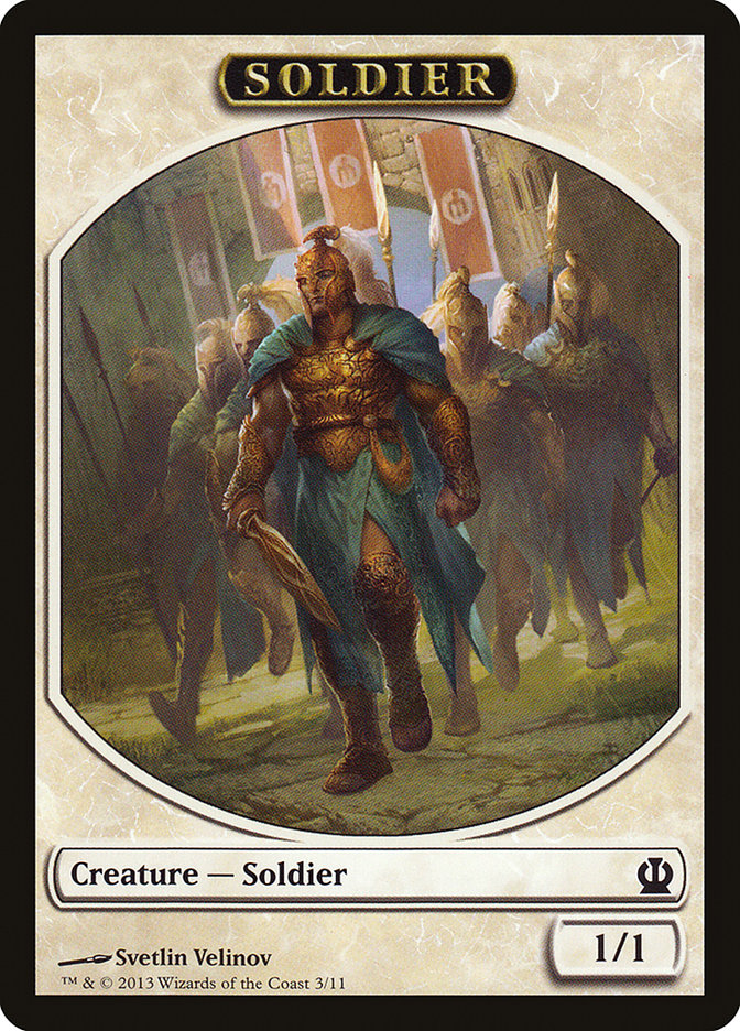 Soldier Token (3/11) [Theros Tokens] | Clutch Gaming