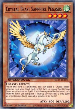 Crystal Beast Sapphire Pegasus [SGX1-ENF08] Common | Clutch Gaming