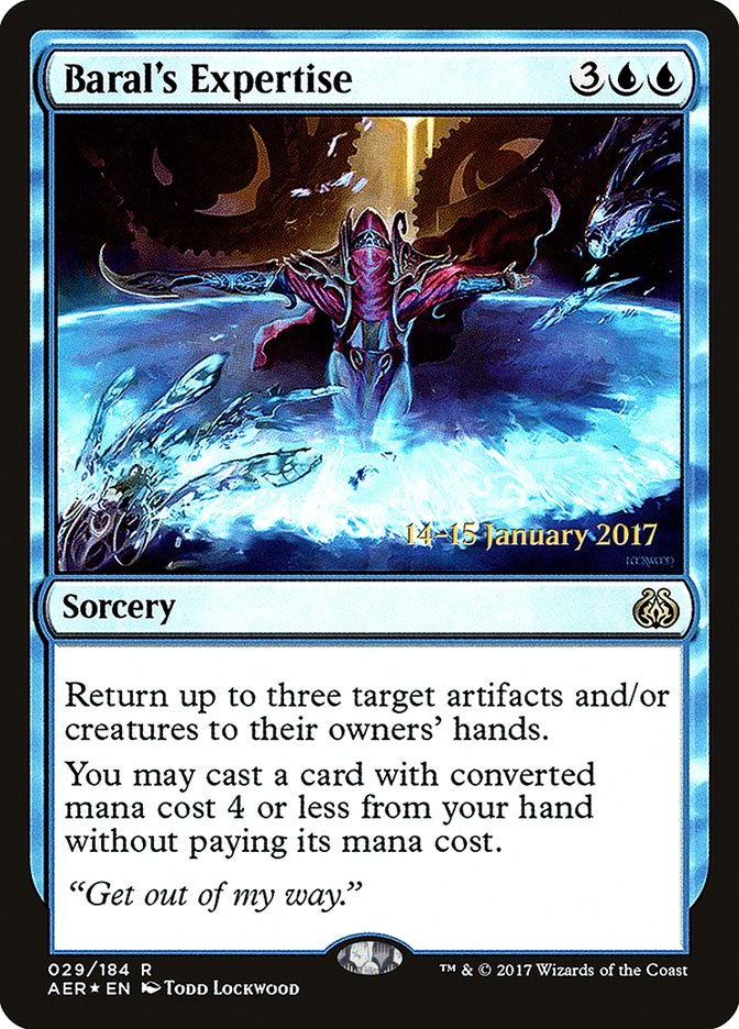 Baral's Expertise [Aether Revolt Prerelease Promos] | Clutch Gaming