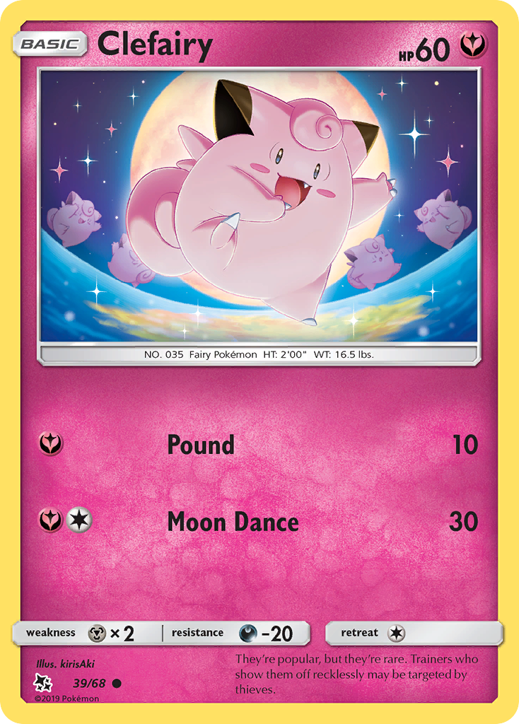 Clefairy (39/68) [Sun & Moon: Hidden Fates] | Clutch Gaming