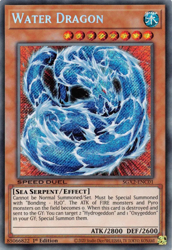 Water Dragon [SGX2-ENC01] Secret Rare | Clutch Gaming