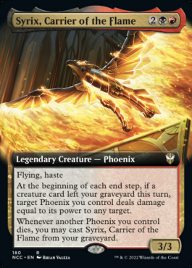 Syrix, Carrier of the Flame (Extended Art) [Streets of New Capenna Commander] | Clutch Gaming