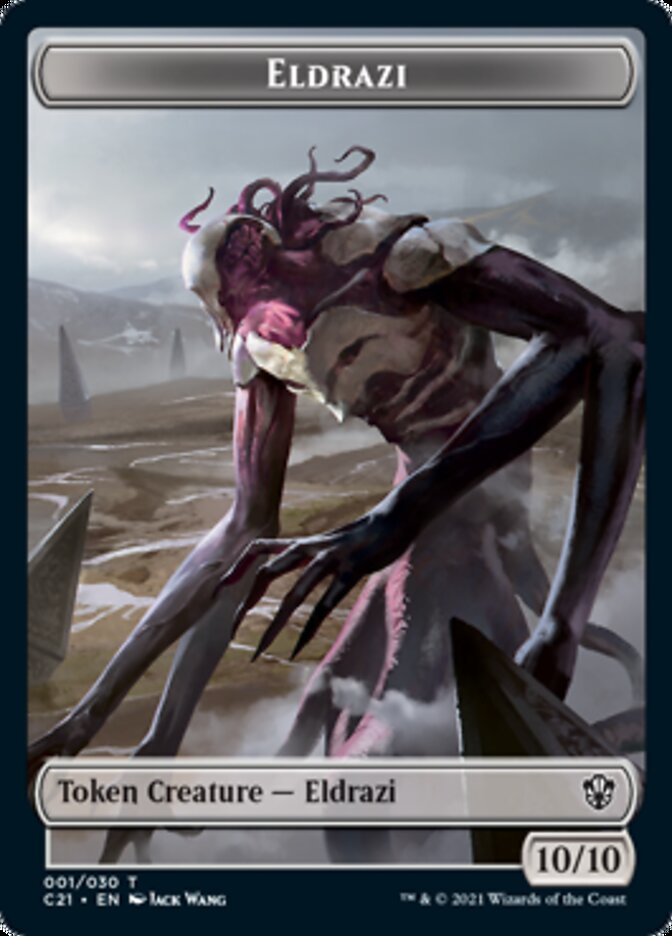 Eldrazi // Champion of Wits Double-Sided Token [Commander 2021 Tokens] | Clutch Gaming