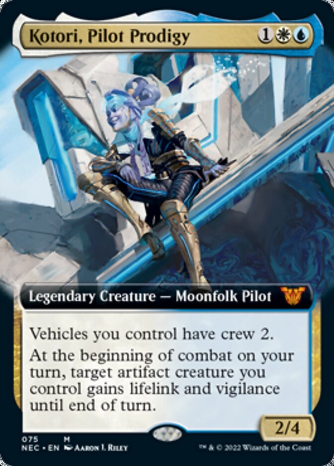 Kotori, Pilot Prodigy (Extended Art) [Kamigawa: Neon Dynasty Commander] | Clutch Gaming