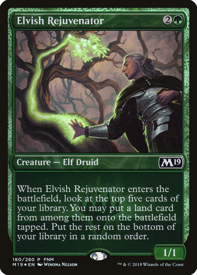 Elvish Rejuvenator (FNM) [Core Set 2019 Promos] | Clutch Gaming