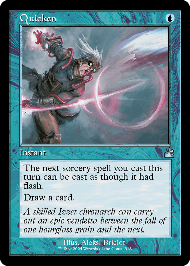 Quicken (Retro Frame) [Ravnica Remastered] | Clutch Gaming