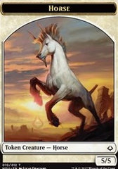 Horse // Warrior Double-Sided Token [Hour of Devastation Tokens] | Clutch Gaming