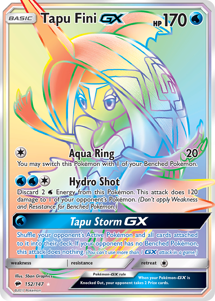 Tapu Fini GX (152/147) [Sun & Moon: Burning Shadows] | Clutch Gaming