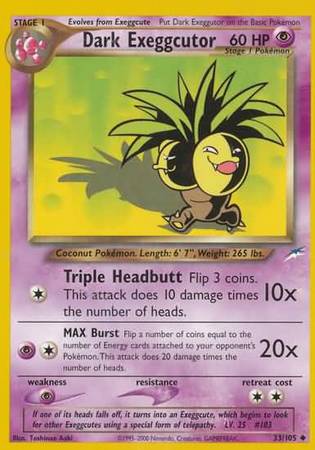 Dark Exeggutor (33/105) [Neo Destiny Unlimited] | Clutch Gaming