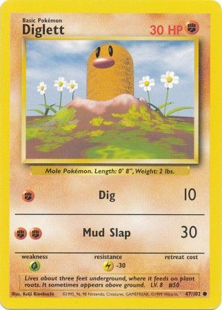 Diglett (47/102) [Base Set Unlimited] | Clutch Gaming