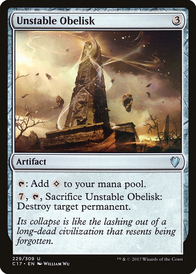 Unstable Obelisk [Commander 2017] | Clutch Gaming